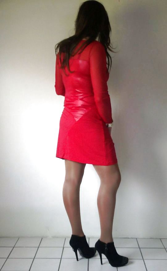 Neuen Glänzenden Roten Kleid Cd Tv Weichei. Mich ! #7515147