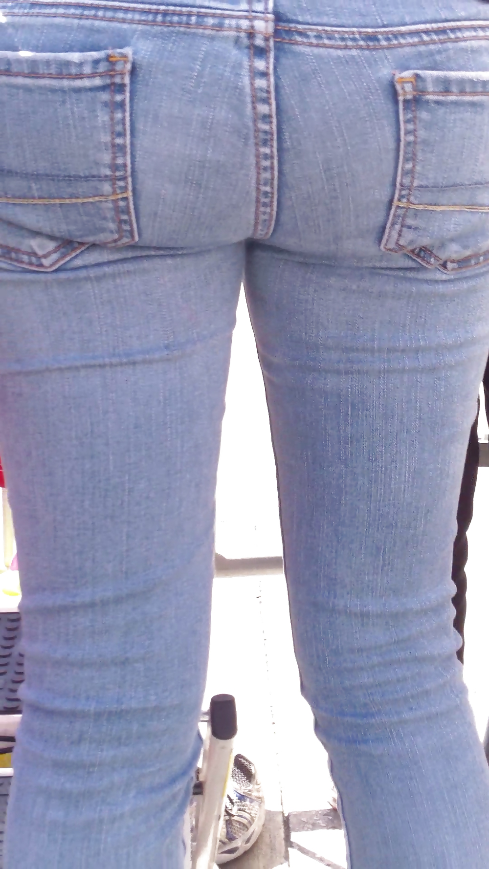 Teen ass & close up butt in jeans #19968838