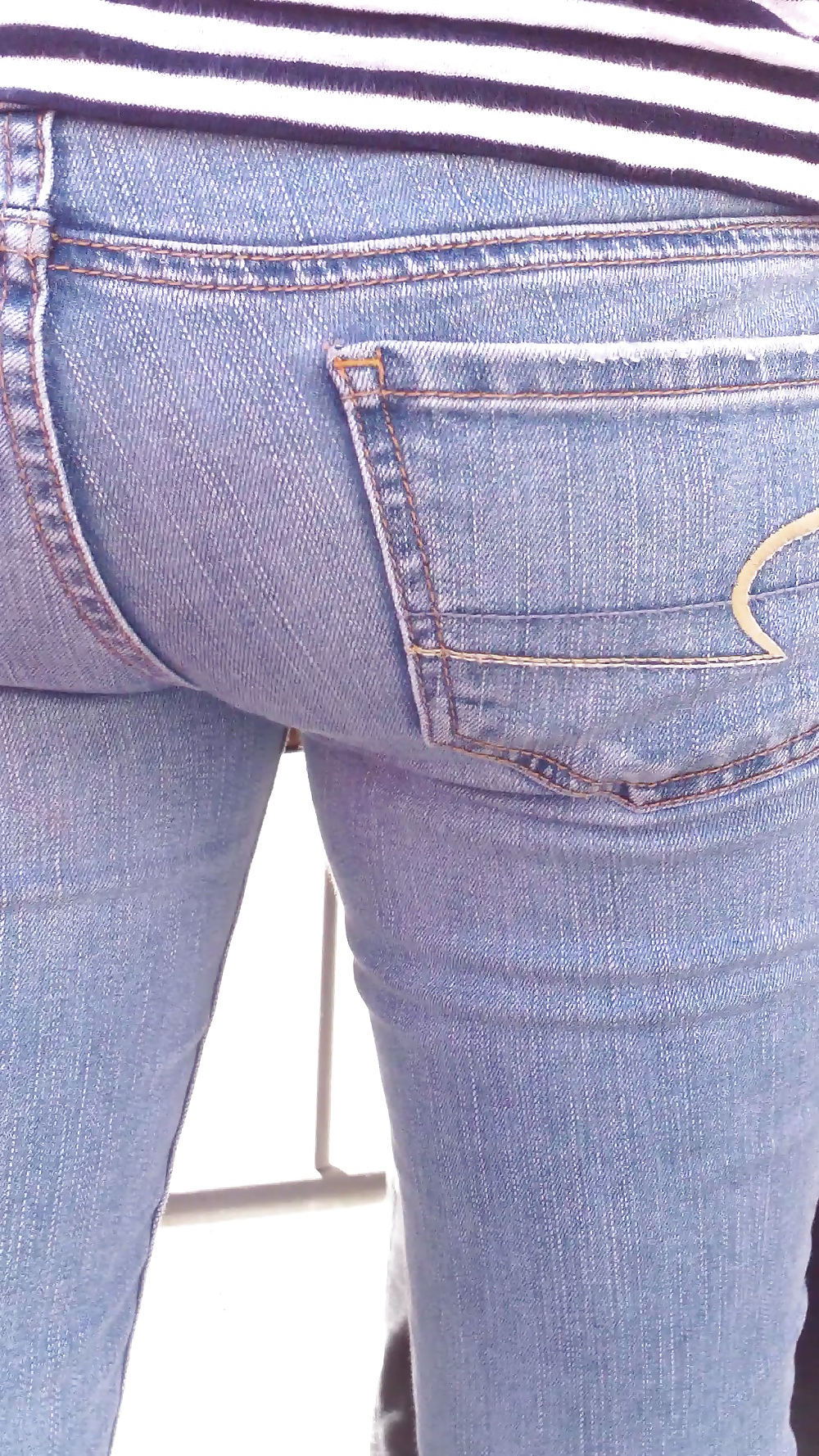 Teen ass & close up butt in jeans #19968856
