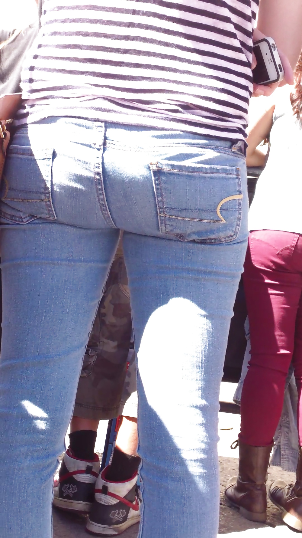 Teen ass & close up butt in jeans #19969030