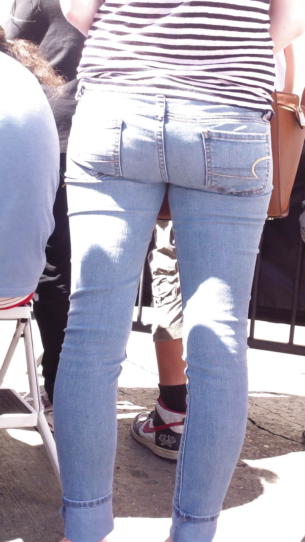 Teen ass & close up butt in jeans #19969065