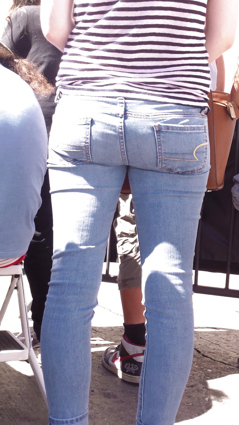 Teen ass & close up butt in jeans #19969088