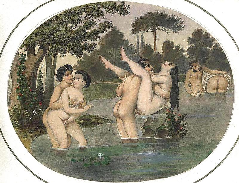 描かれたエロとポルノアート 14 - アーティスト n.n. 1820年頃
 #8404586