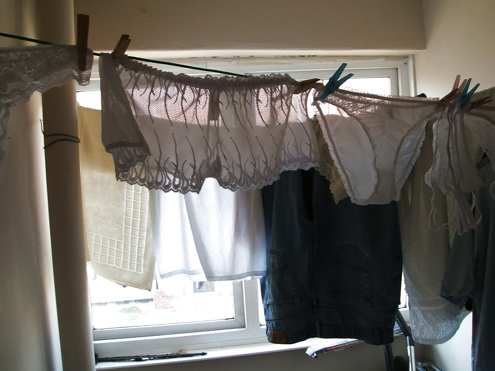 Daughter's  panties on washing line #3781670