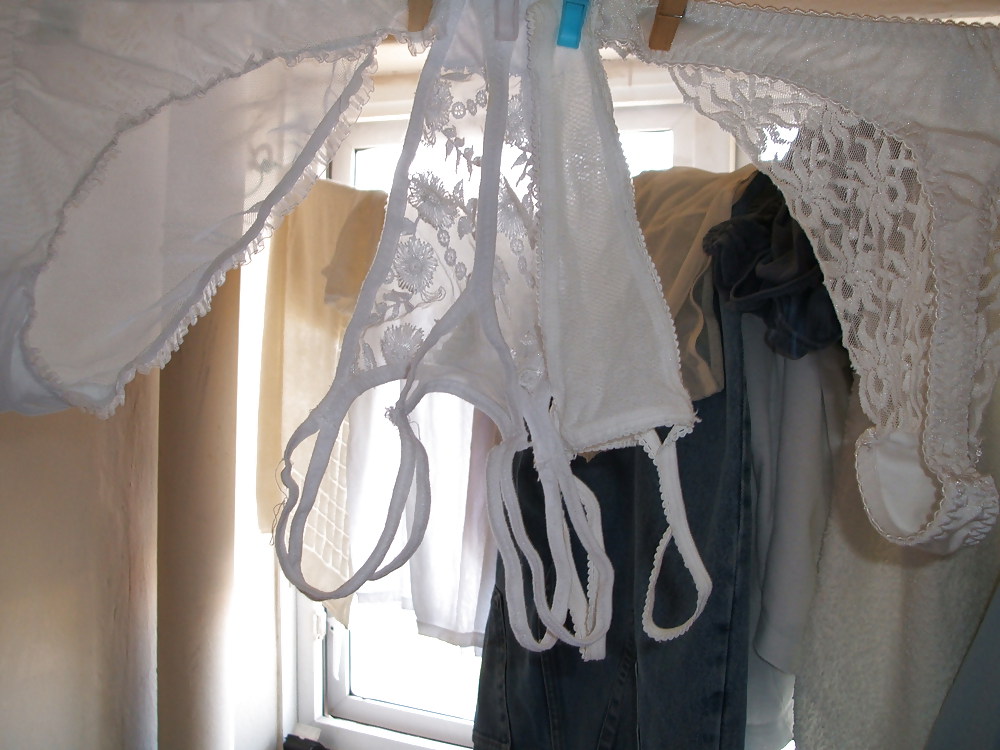 Daughter's  panties on washing line #3781677