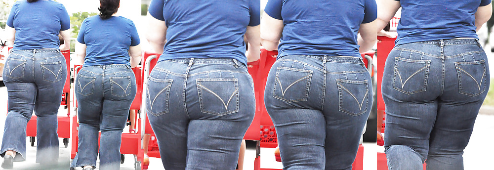 BBW's in Public - Juciy Corpulent Ass Collages