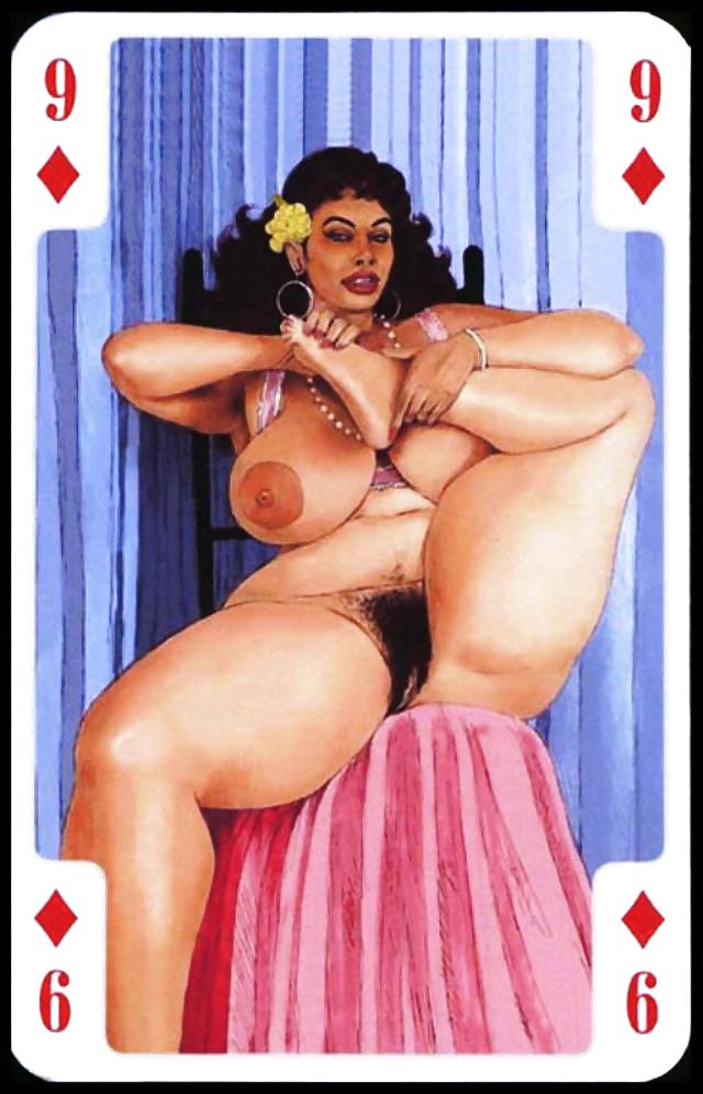 Erotic Playing Cards 9 - BBW 3 c. 1995 for fistu #11835508