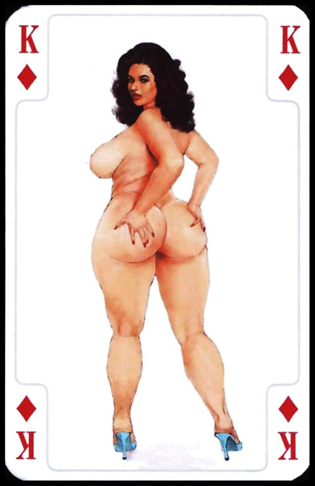Erotic Playing Cards 9 - BBW 3 c. 1995 for fistu #11835555