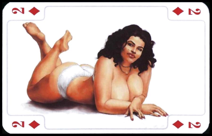 Erotic Playing Cards 9 - BBW 3 c. 1995 for fistu #11835620