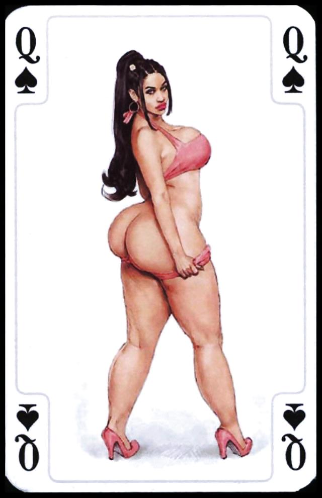Erotic Playing Cards 9 - BBW 3 c. 1995 for fistu #11835627