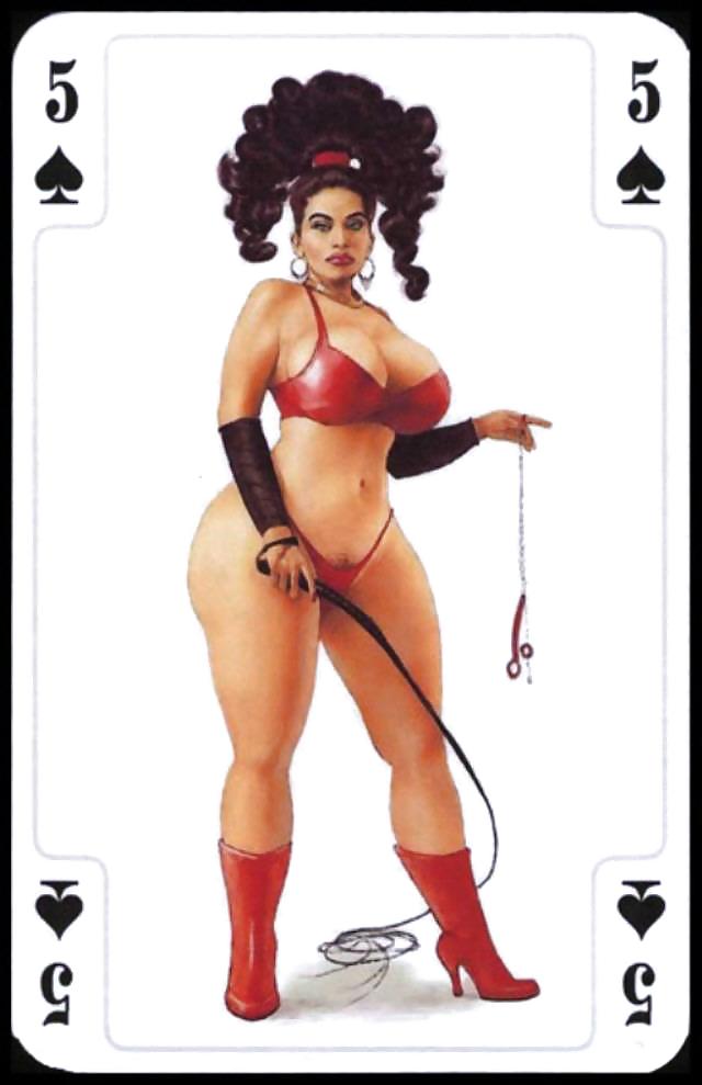 Erotic Playing Cards 9 - BBW 3 c. 1995 for fistu #11835655