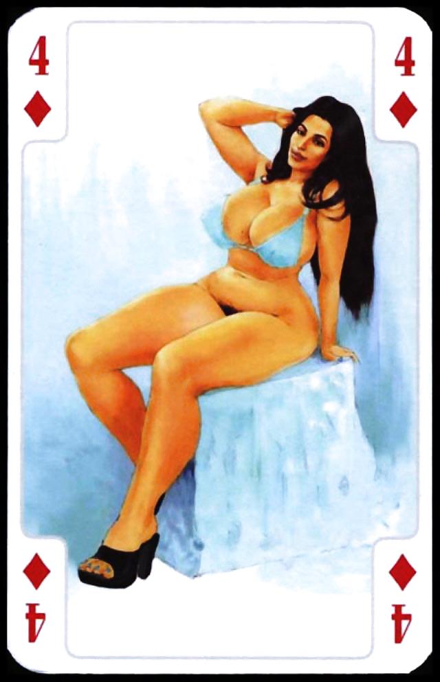 Erotic Playing Cards 9 - BBW 3 c. 1995 for fistu #11835719