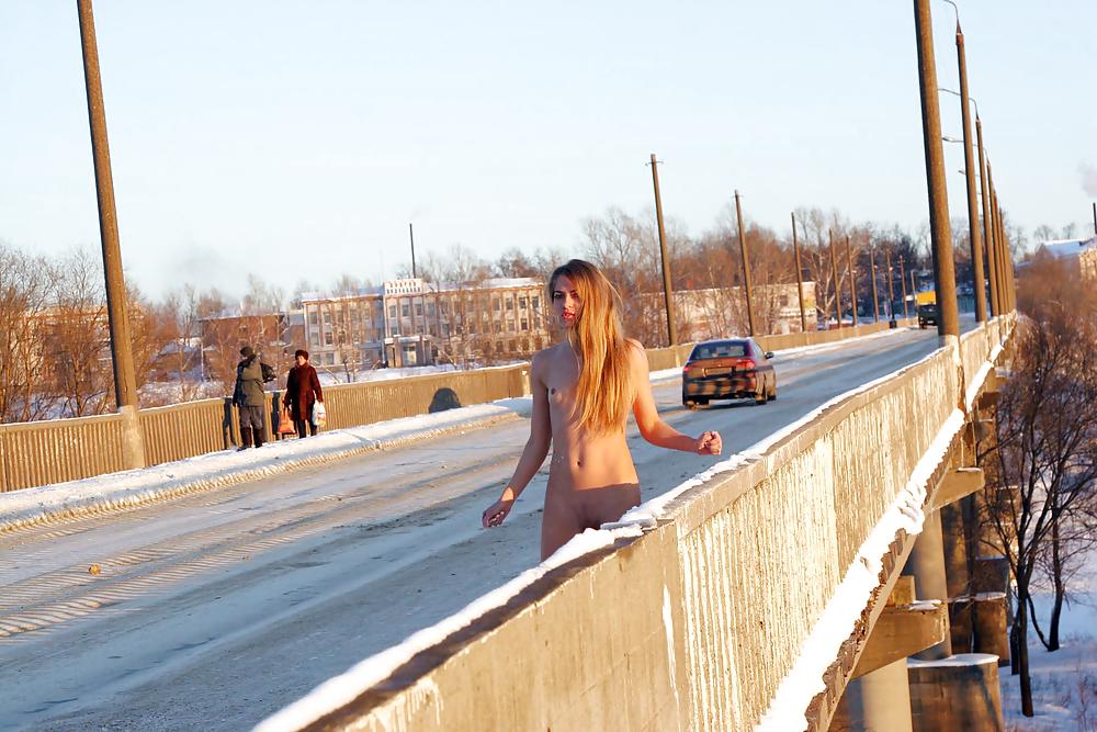 Nude In Russia - Cute Teen On The Snow #16827738