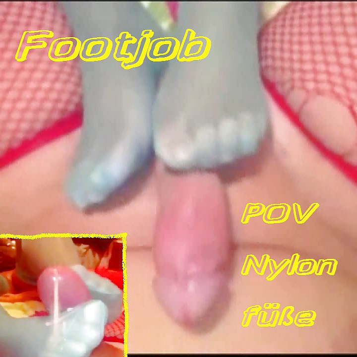 Clip - Footjob mit Nylons #15976208