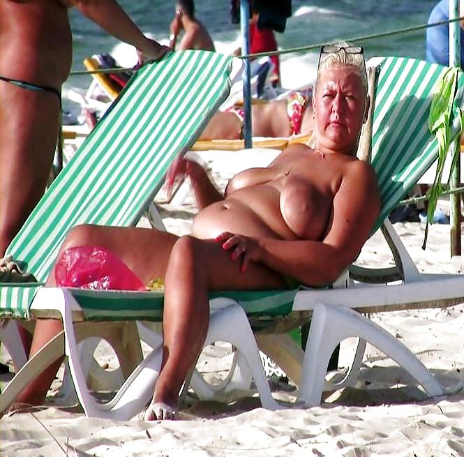 Older women sunbathing 3.