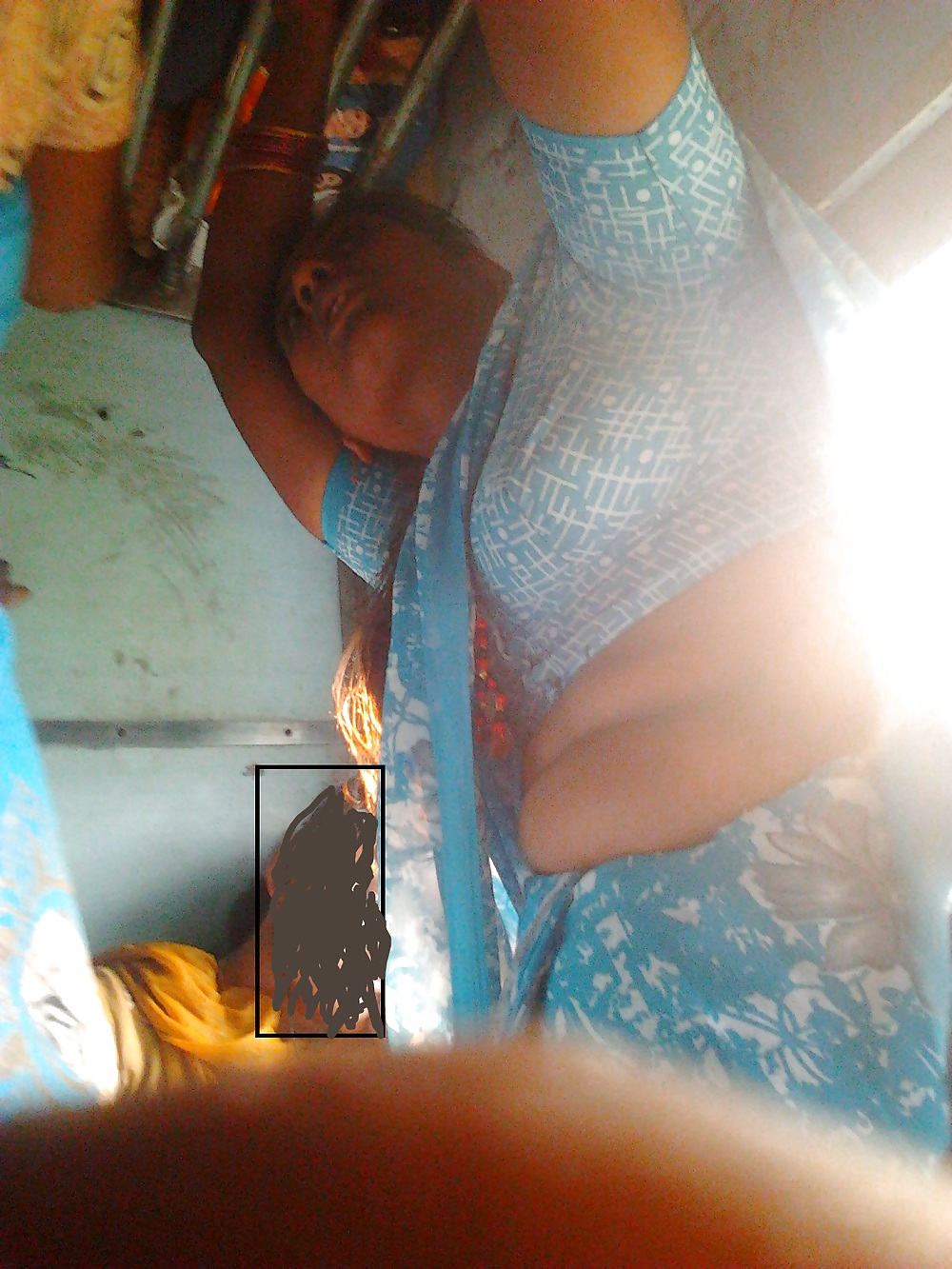 Andhara aunty exposing in train #15620777