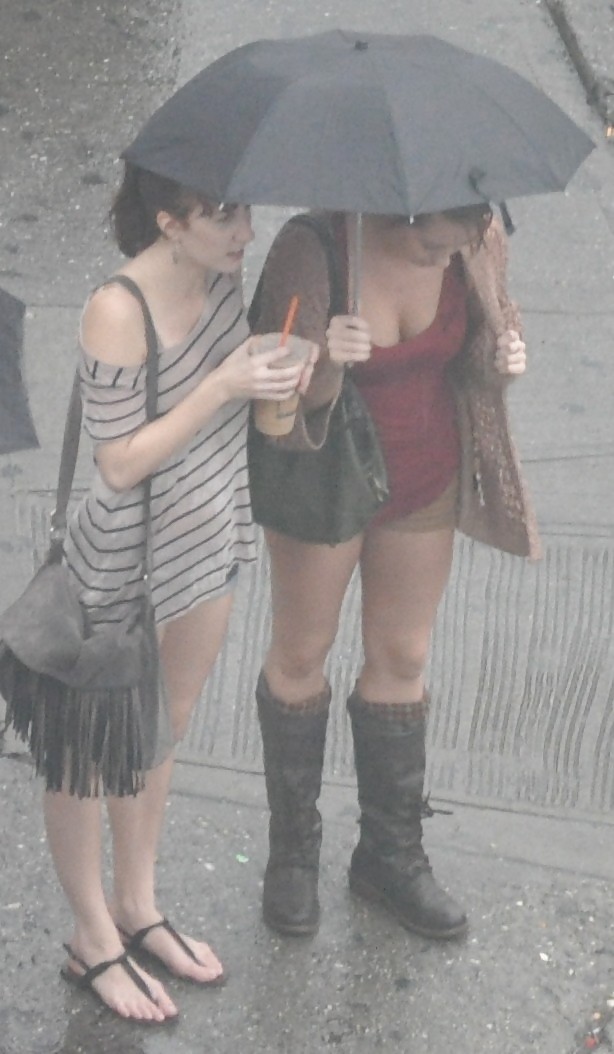 Harlem girls in the rain - new york
 #5545550
