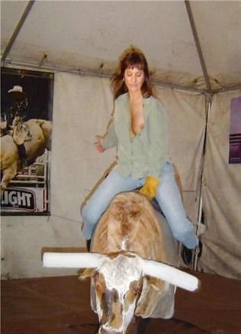 Girls Riding The Mechanical Bull 2 #18957674