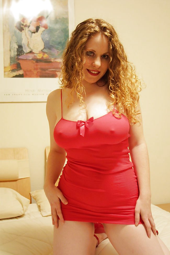 Kira Redhead Amateur In Sexy Red Dress #11299413