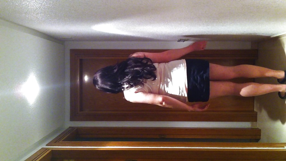 Trying new clothes and make-up #20351092
