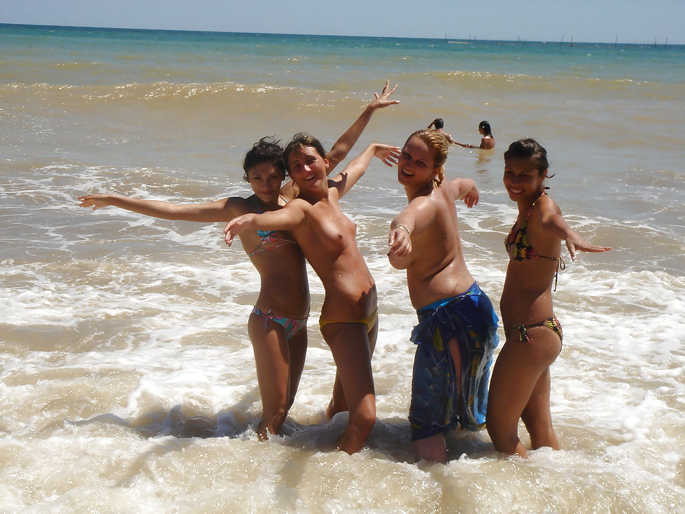 4 Teen Amateur At Beach #19132591