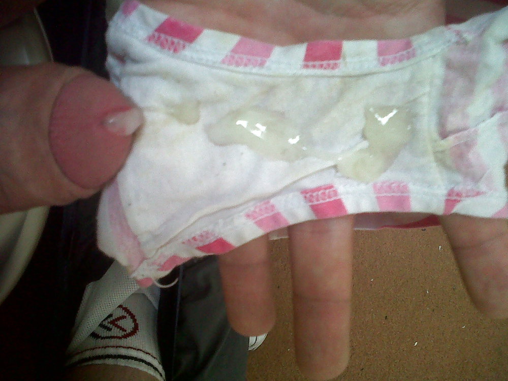 Cumming in my mates freshly worn wet panties was risky #5788557