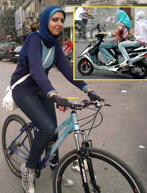 Motorcyc hijabniqa jilbab arab turbanli tudung paki hijabi #16817157