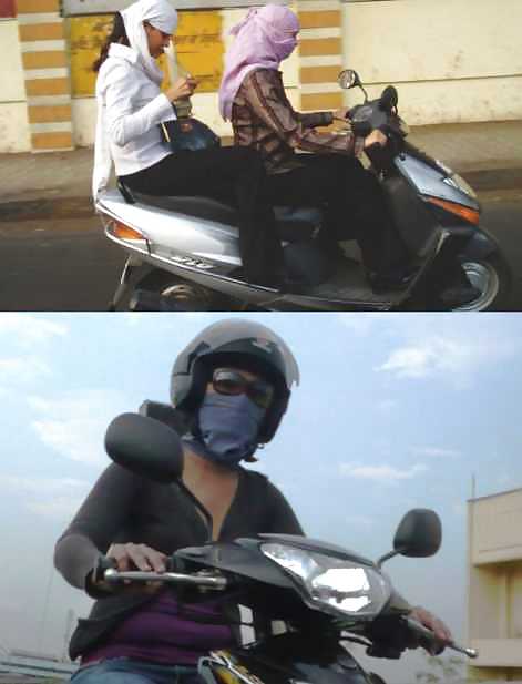 Motorcyc hijabniqa jilbab arab turbanli tudung paki hijabi #16817168