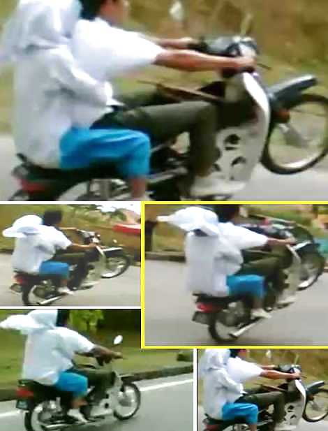 Motorcyc hijabniqa jilbab arab turbanli tudung paki hijabi #16817196