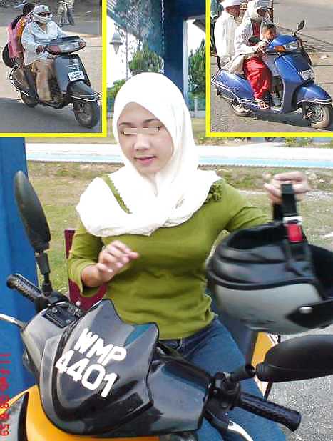 Motorcyc hijabniqa jilbab arab turbanli tudung paki hijabi #16817206