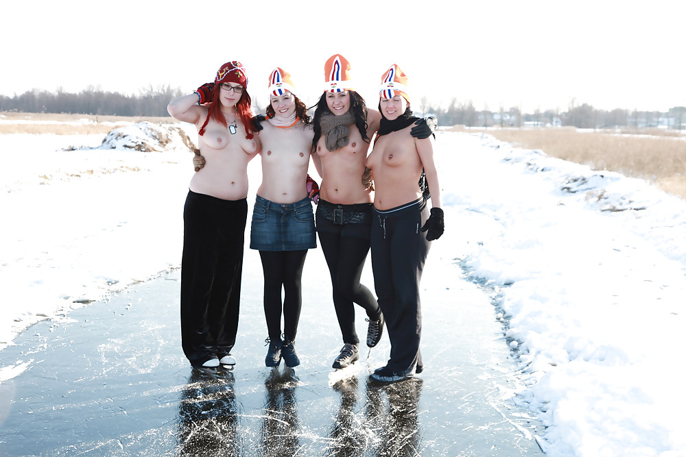 Julia,Elisa,Britt & Gylve on the Duth ice part 2 #7287798