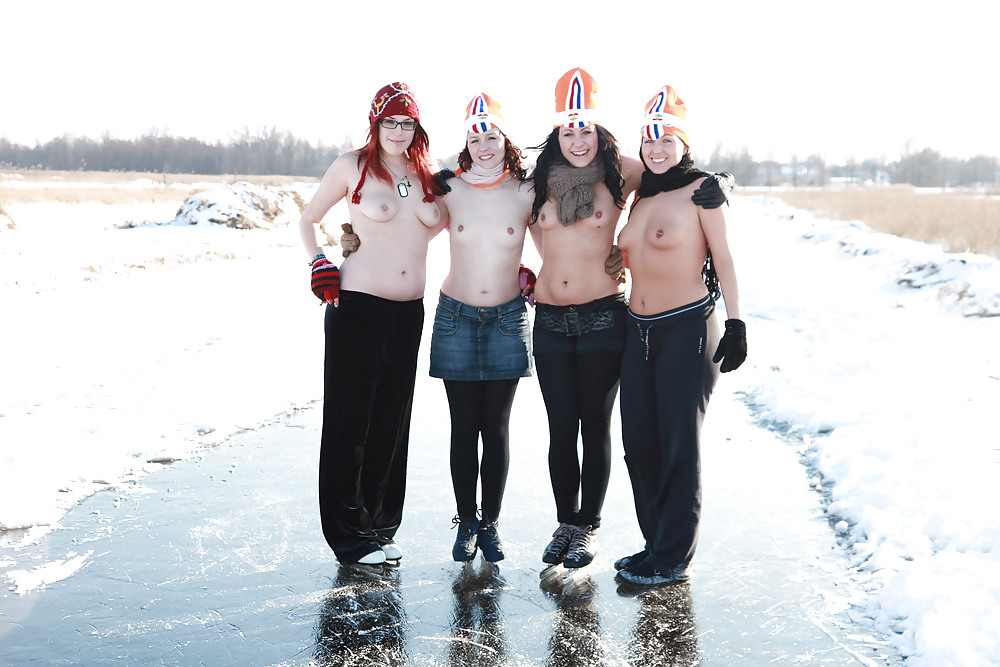 Julia,Elisa,Britt & Gylve on the Duth ice part 2 #7288446