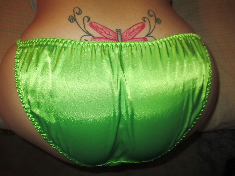 Bragas de raso verde brillante
 #18576800