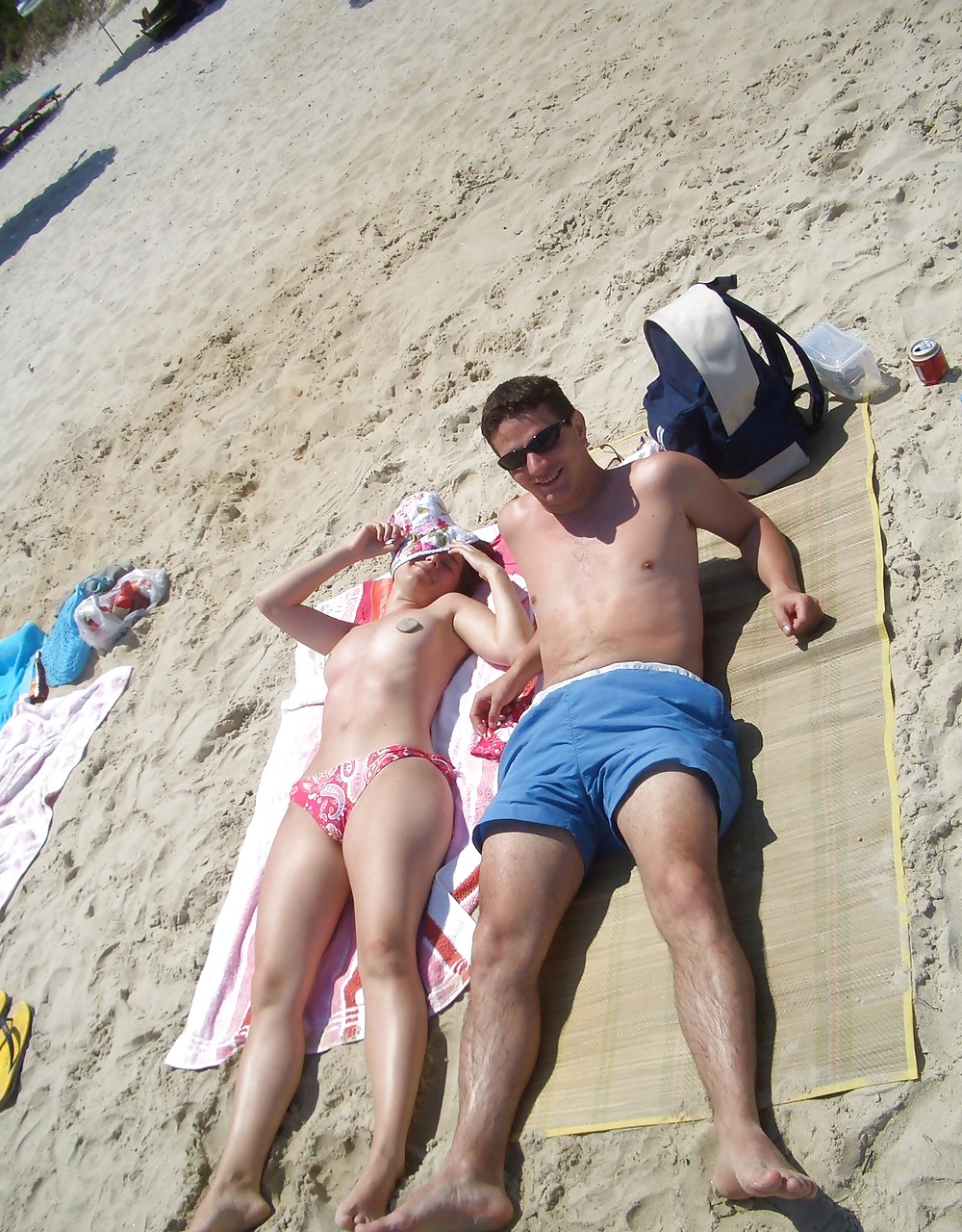 Italian couple on the beach #7843041