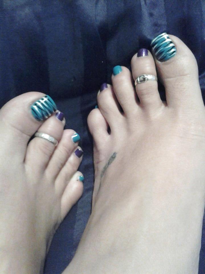 Face Book Feet # 2 Black and white #13771471