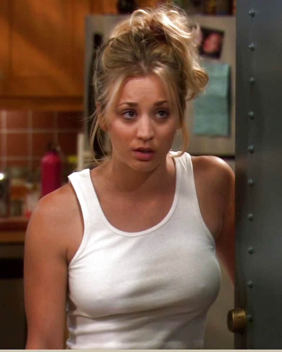 Kaley Cuoco in a White Tanktop #16793105