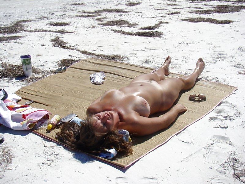 Amateur girl naked topless beach #7706838