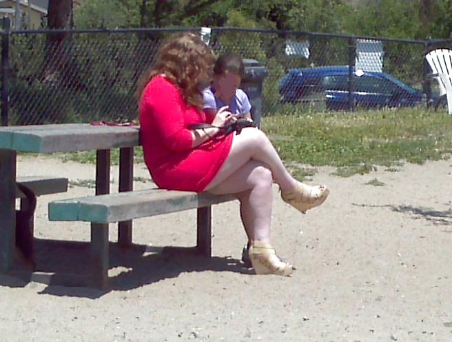 Sexy BBW Big Thighs-Candid Public  #8805745