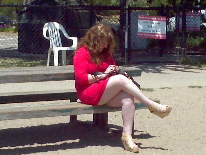 Sexy BBW Big Thighs-Candid Public  #8805749