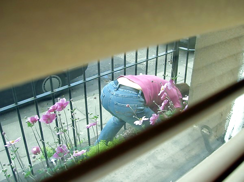 Voyeur neighbor  in tight jeans #2903020