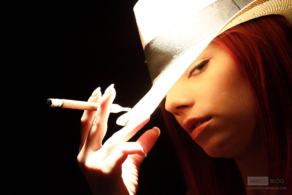 Smoking teen redhead. #1615961