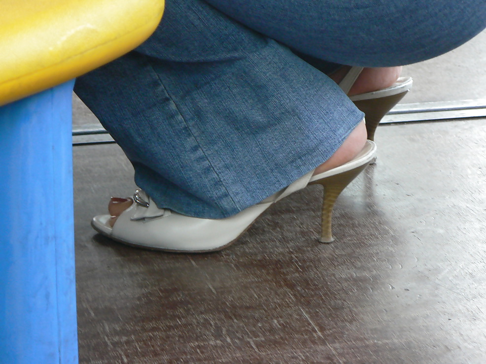 Feet and heels on the street 2 #19150740