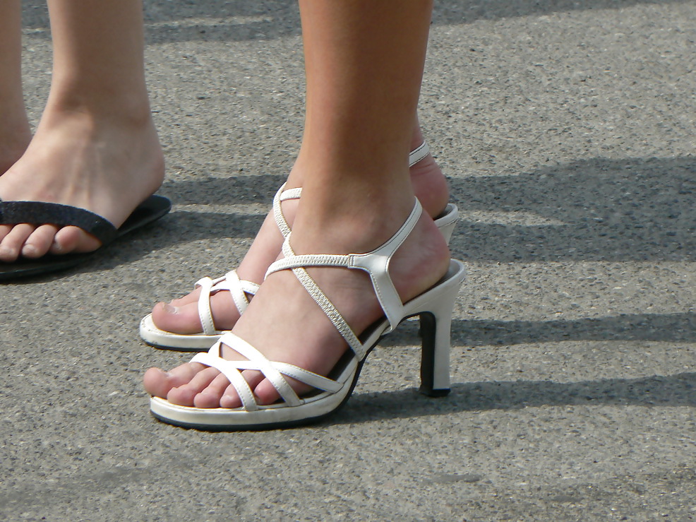 Feet and heels on the street 2 #19150776