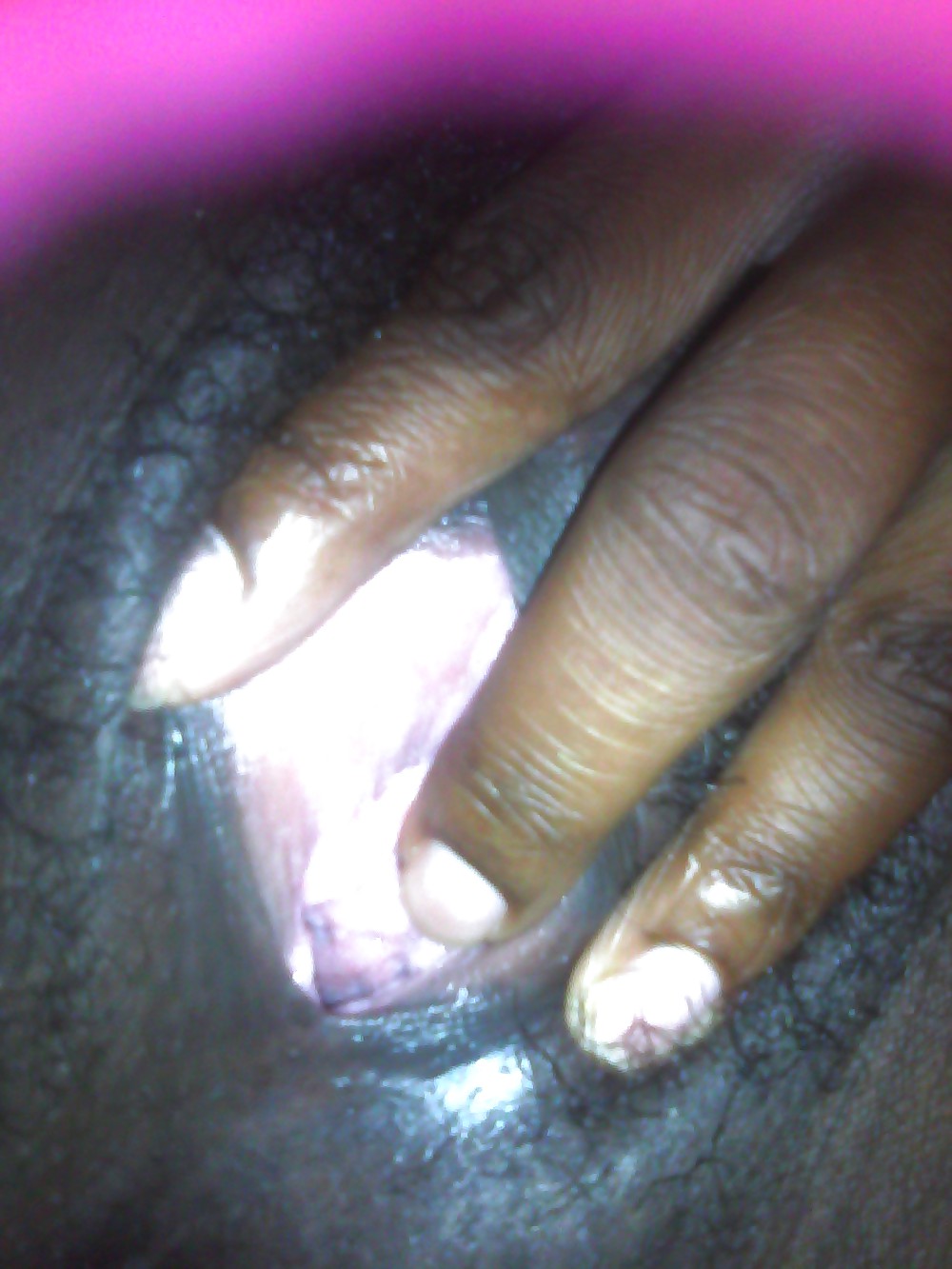 My baby playing with her pussy for me