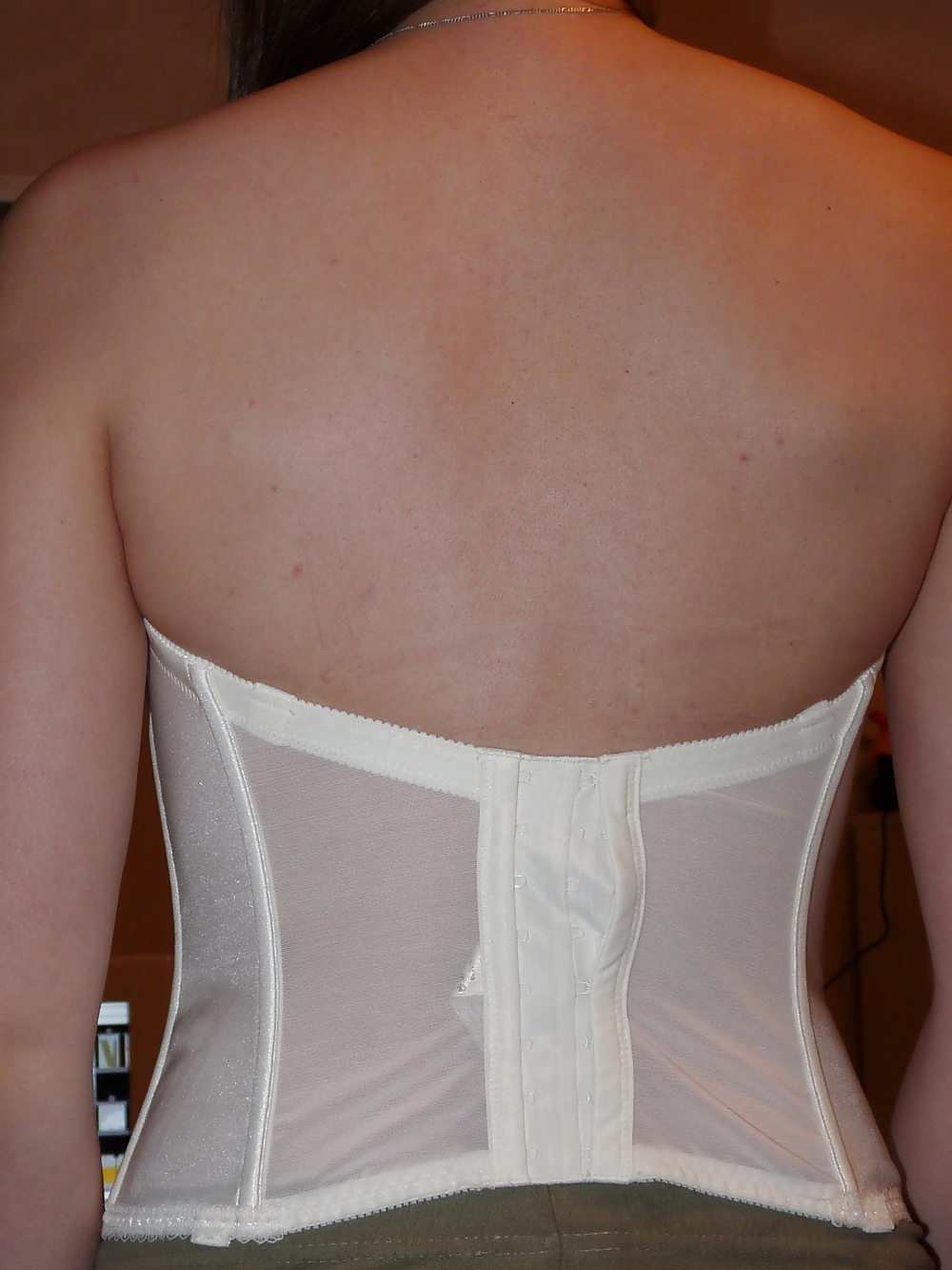 Wifes silk satin shiny corsagen corsets tops #22022402