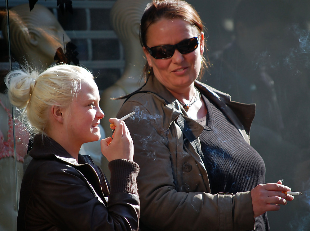 Mothers and Daughters Smoking #7323718
