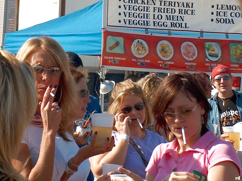 Mothers and Daughters Smoking #7323801