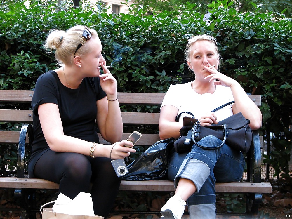 Mothers and Daughters Smoking #7323813