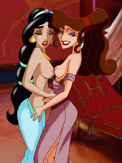 Disney Puta - 7 - Jasmin & Megara Lez #6416921