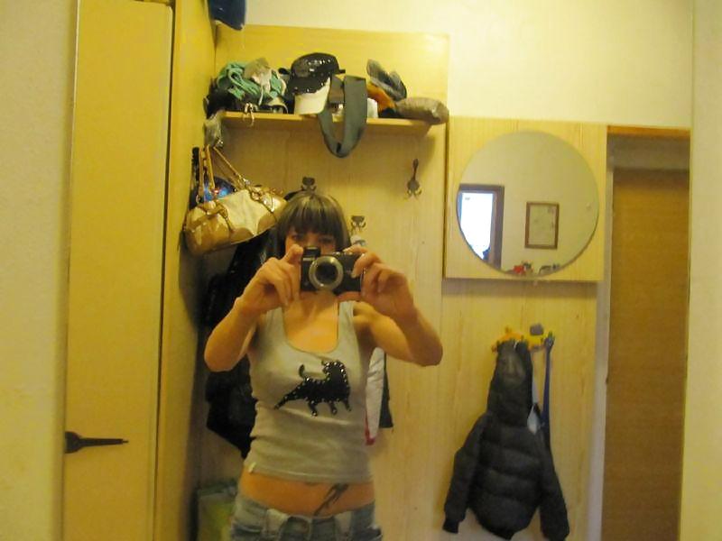Brunette in mirror #3942656